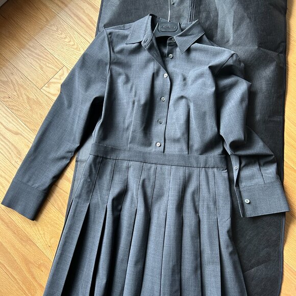Dress robe grey grise Theory size 8 - Picture 3 of 4